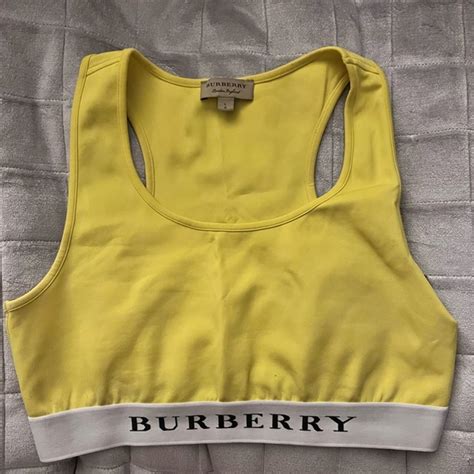 burberry logo bra top